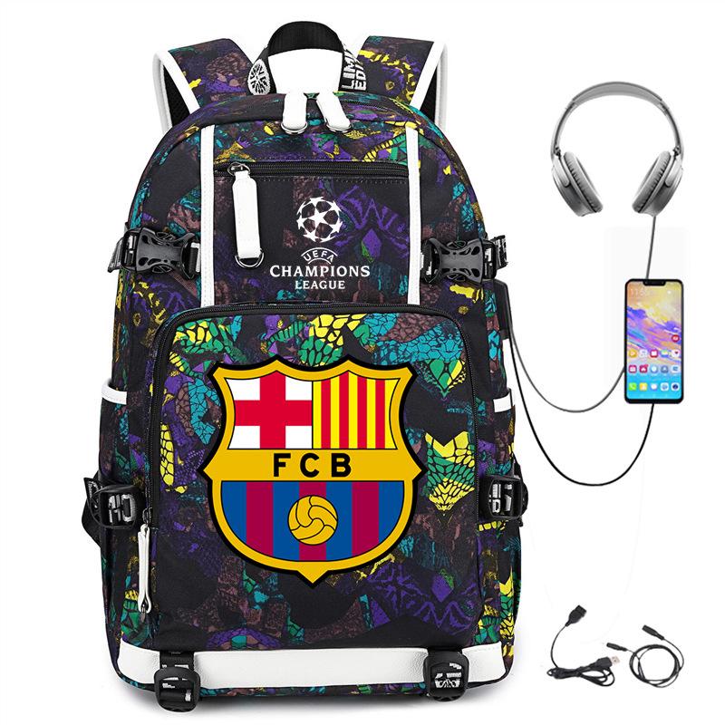 Casual Schoolbag, Simple Outdoor Usb Interface, Large-Capacity Travel Bag, Load Reduction Trend Backpack