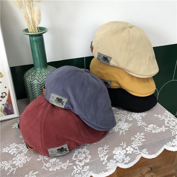 Beret Female Summer And Autumn Winter Japanese Street Trendy Brand Retro Hat Versatile Hip Hop Anti-Wearing Painter Hat Forward Hat Male
