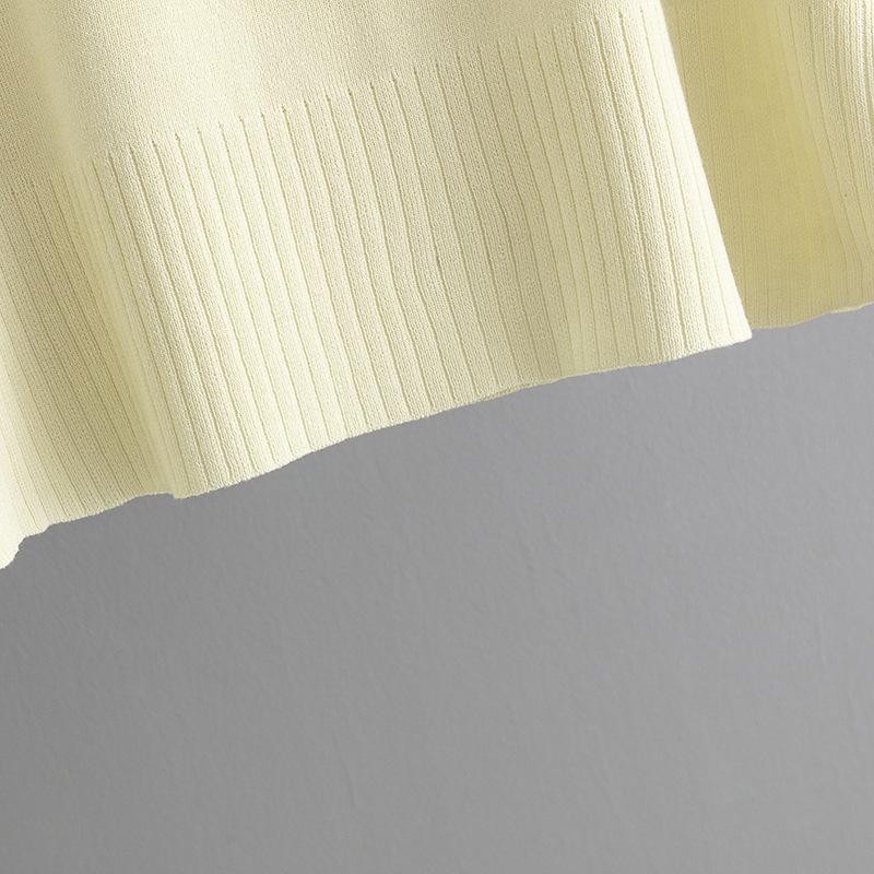 Herbst Winter Faul Wind Lose Hohe Kragen Pulllover Pullover Anzug frauen Einfarbig Kurzarm Stricken Breite Bein Hosen zwei Stück Set