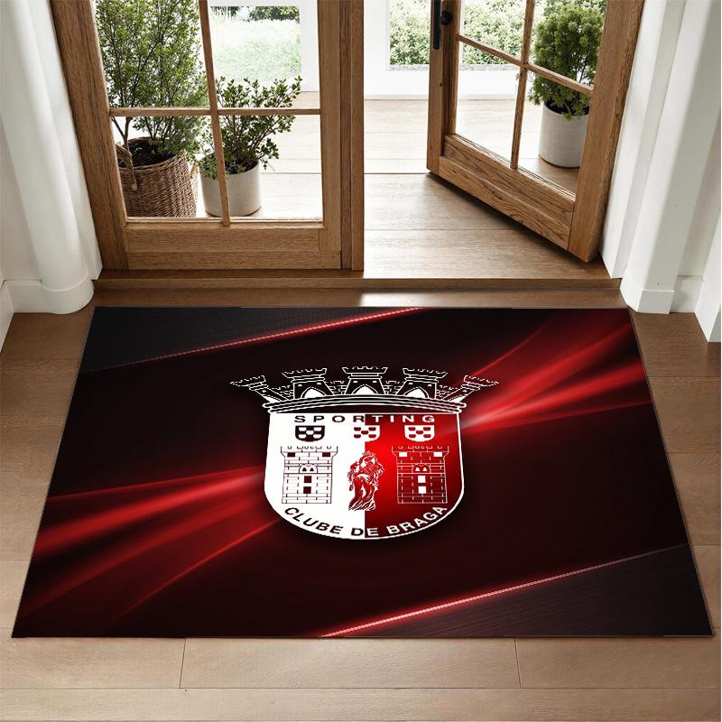 Braga FC Design Crystal Velvet Rug Soft Decorative Mat for Bedroom Entrance
