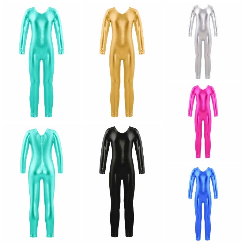All-in-One Training & Competition Outfit for Girls: Basic Long Sleeve Leotard with Invisible Back Closure, Essential Wear