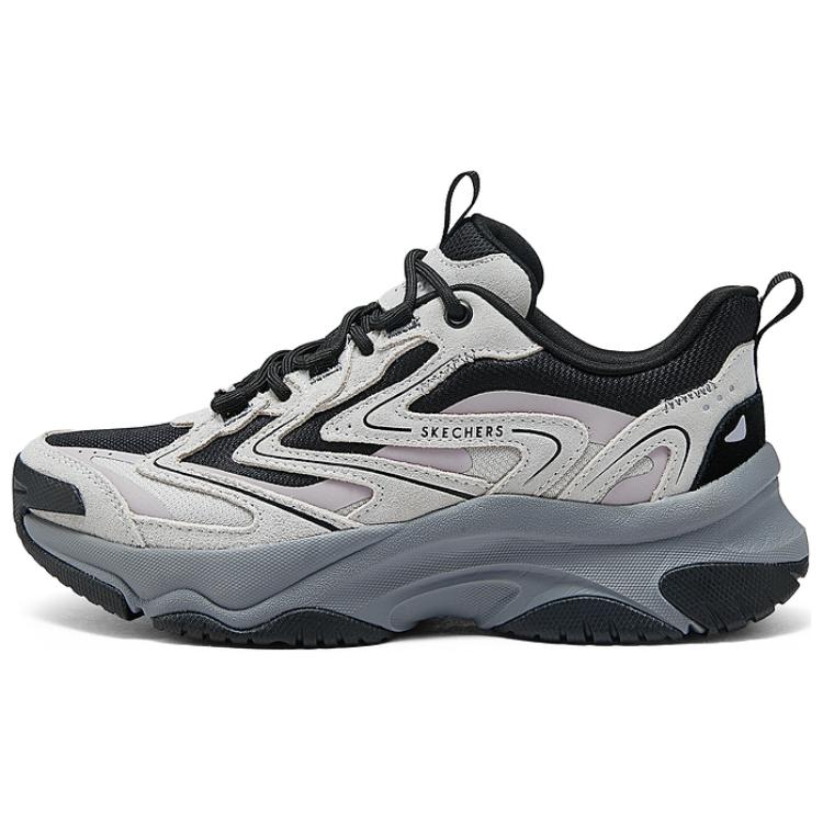 Skechers Street Women Black Gray Low Top Running Shoes Comfortable Versatile 177594-BKGY 36