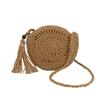 New Bag Women's Shoulder Bag Beach Vacation Messenger Small Round Bag