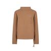OLIVIA HASSLER Pocket Point String Mock Neck Long Sleeve_Ohdwts106