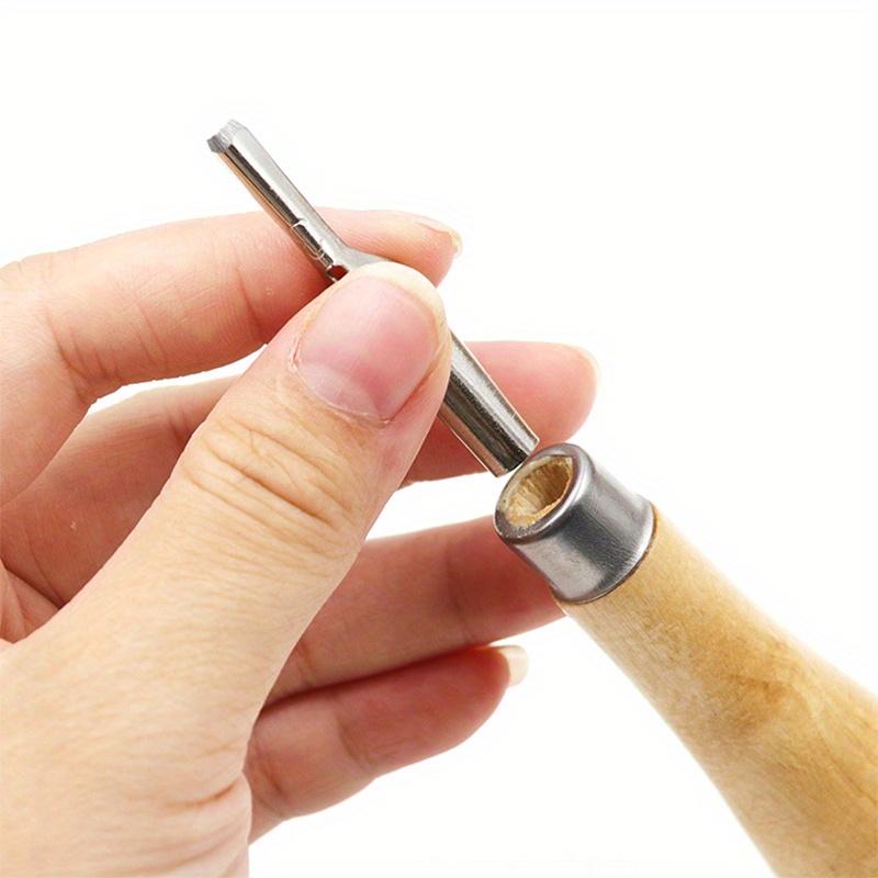 Sada řezbářských nástrojů pro linoryt s 5 čepelemi, DIY nástroj na řezání linorytových desek, Stamp carving tool accessories, Umělecké a sochařské potřeby