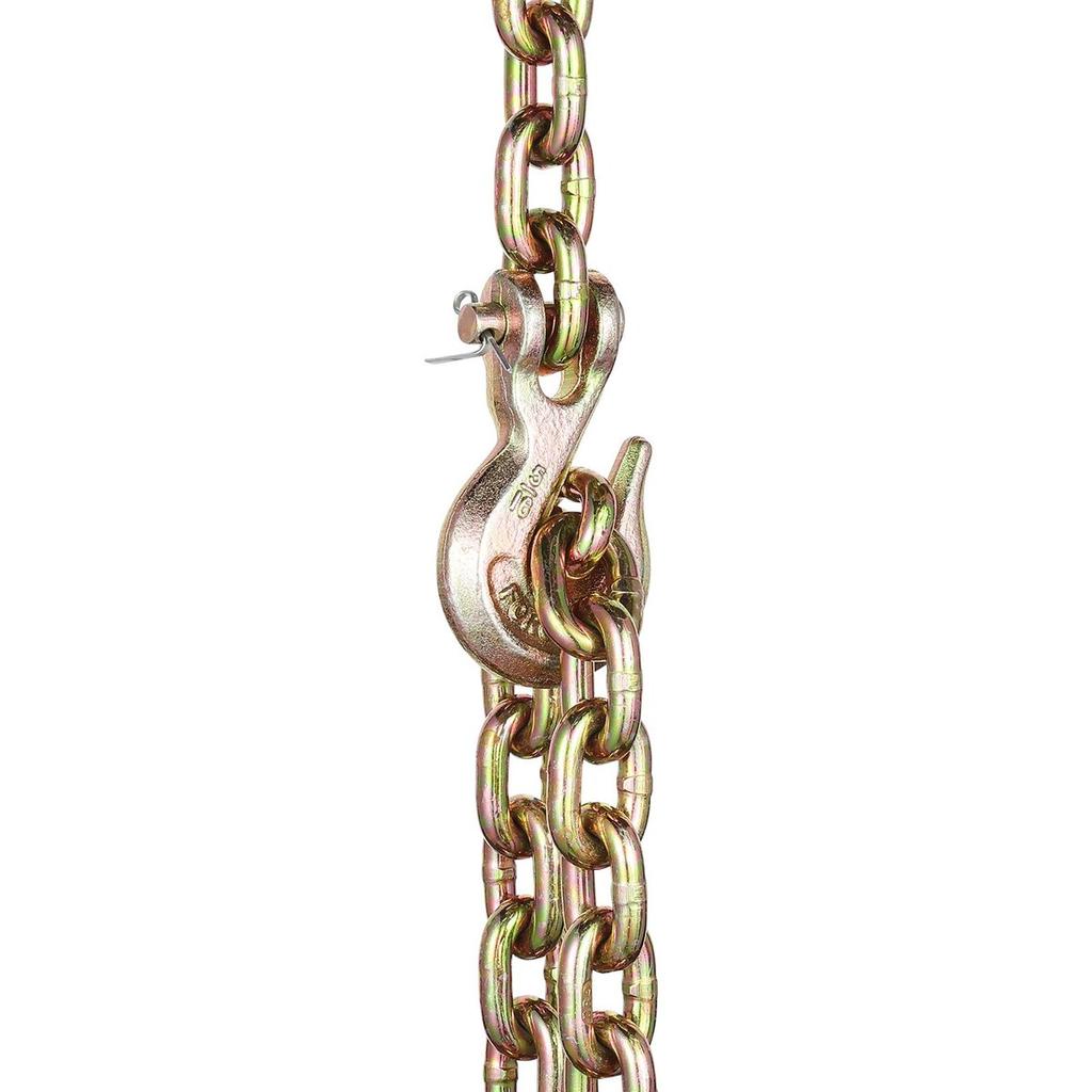 Binder Chain G80 Tie Down Tow Chain with Two Hooks 5/16" X 14.2' 4900 Lbs