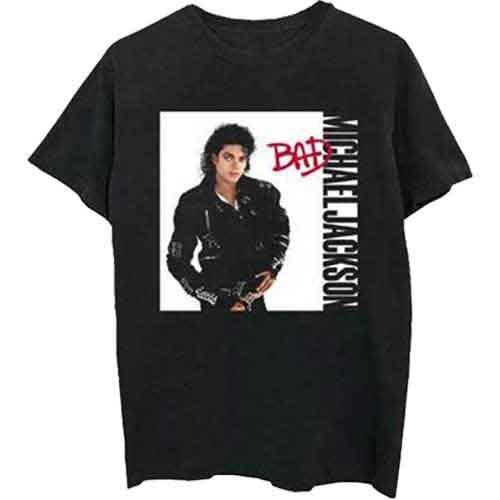 T-shirt Unisex Bad di Michael Jackson (Nero) T-Shirt Nera Nuova