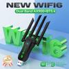 WIFI6 AX900 מתאם אלחוטי USB WiFi Bluetooth 5.4 פס כפול 2.4G+5GHz 4 אנטנות 900Mbps כרטיס רשת מקלט עבור WIN 10/11