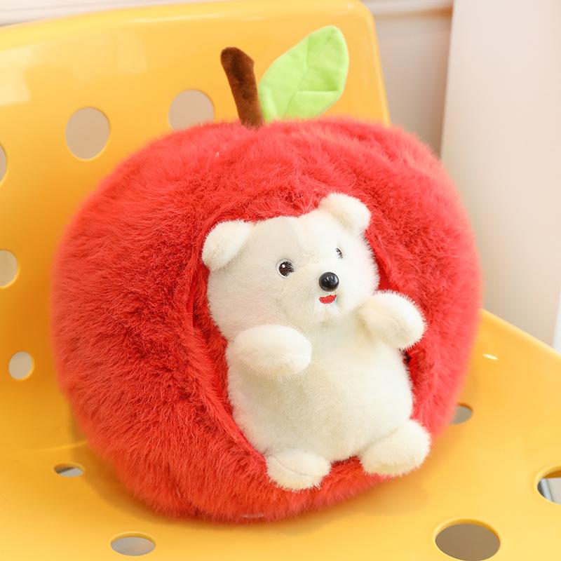 Apple Hedgehog Doll Plush Toy Doll Girl Sleeping Throw Pillow Girl Bed Cute Birthday Gift Children