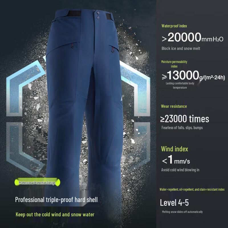 Beneunder SK29324 Ultra Warm Straight-Leg Fleece Ski Pants