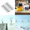 Versatile And Reliable 20x Stainless Steel Clothes Pegs With Unique Arc Design For Easy Handling And Storage