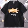 Eepy Cat Lustige Schläfrige Katze Meme T-Shirt Baumwolle Kurzarm Rundhals T-Shirt Lustige Katzenliebhaber Grafik-T-Shirts Personalisiertes T-Shirt