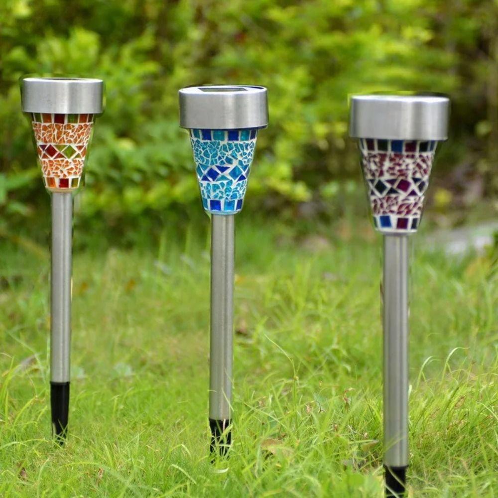 

Stainless Steel Solar Light Waterproof Night Light Art Landscape Lamp Garden Villa