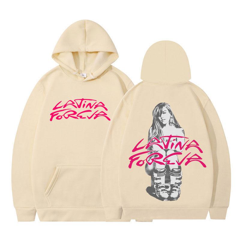 Karol G Tropicoqueta Latina Foreva 2025 Hot Sale Album Merch Tracksuit Man Fashion Hoodies Aesthetic Long Sleeves Sweatshirt