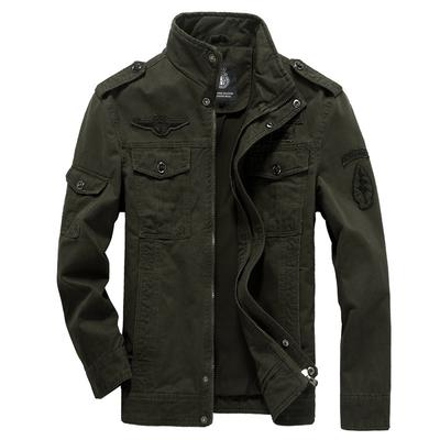 Spring And Autumn Jacket Men'S Military Pure Cotton Jacket Large Size Men'S Clothing