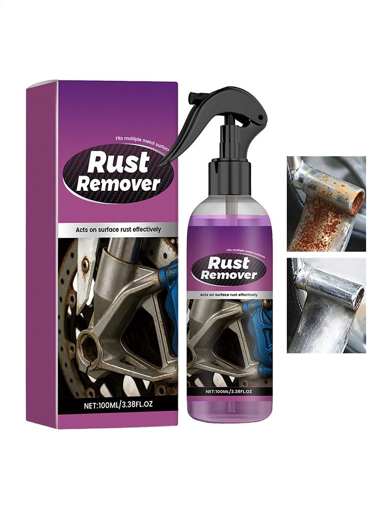 100ml Car Rust Remover Spray Safe For Auto Paint Metal Surface For Chassis Wheels Tools Prevents Corrosion Degreaser