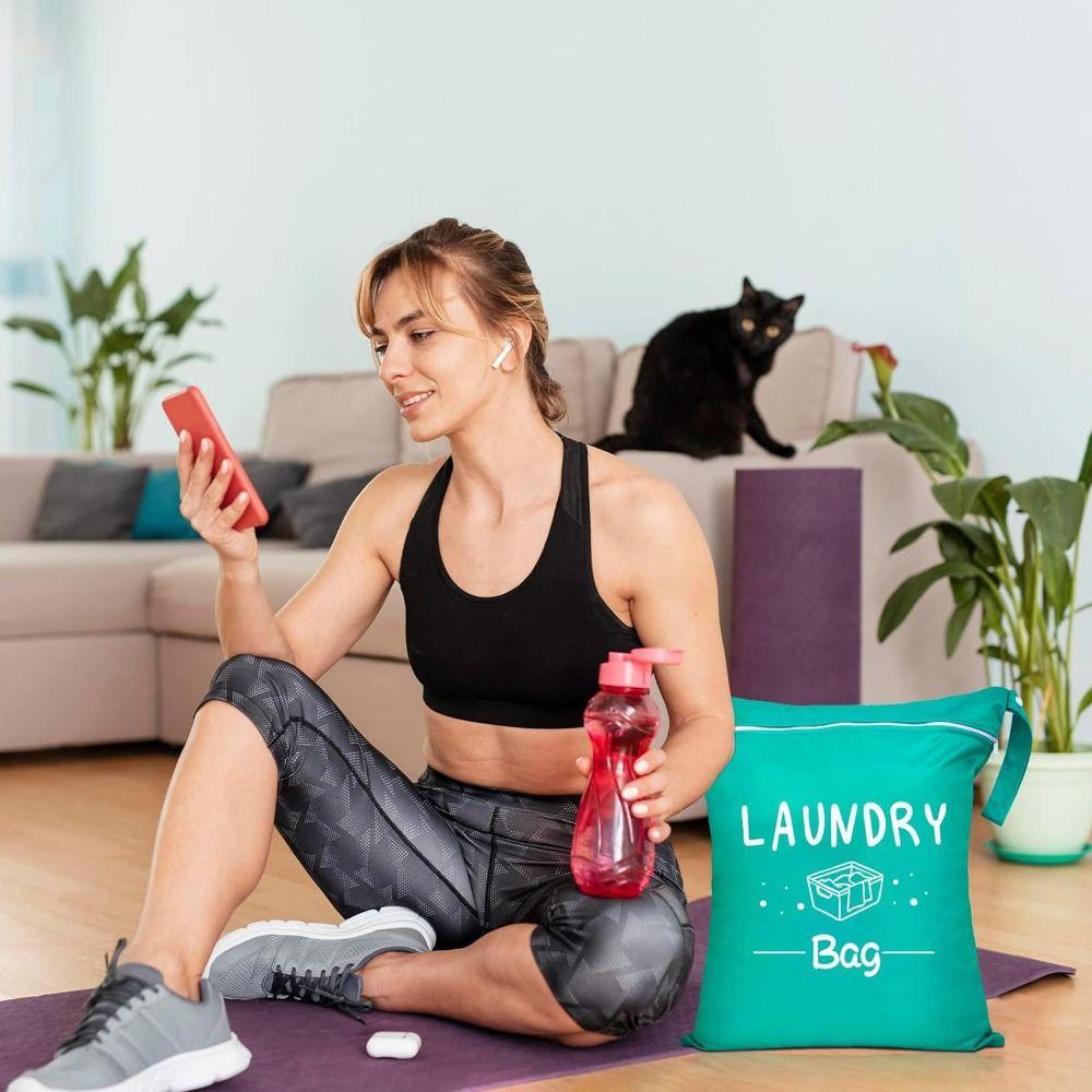 Portable Handheld Wash Bag Large Capacity Laundry Bag Travel Clothing Storage Bag  Exercise