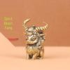 Vintage Brass Mini Twelve Zodiac Animal Ornaments: Creative Sheep Devil Head Design