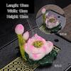 Zhaocai-Farbwechselnder Lotus-Teetier, Kleines Harzornament, Kreatives Kung Fu Tee-Set Zubehör, Boutique-Dekoration, 1 Stück