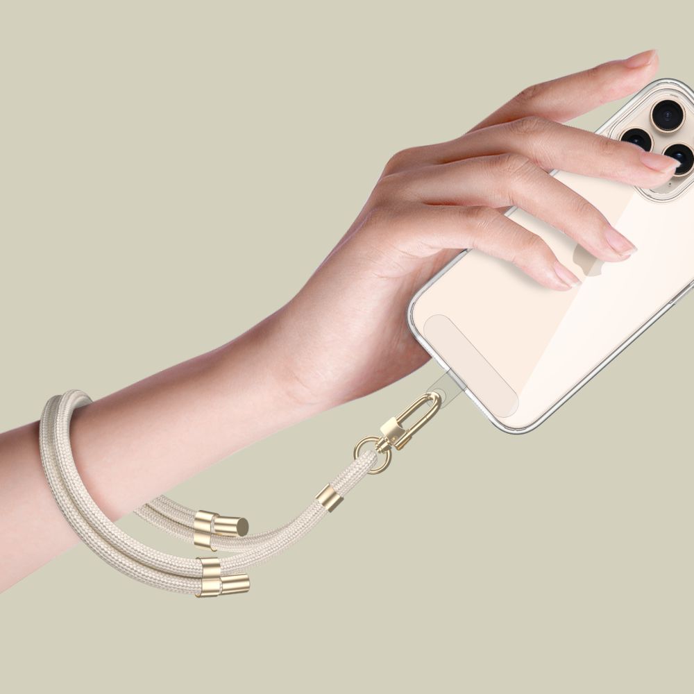 Tech-Protect C4S Rope Wrist Strap Beige/Gold