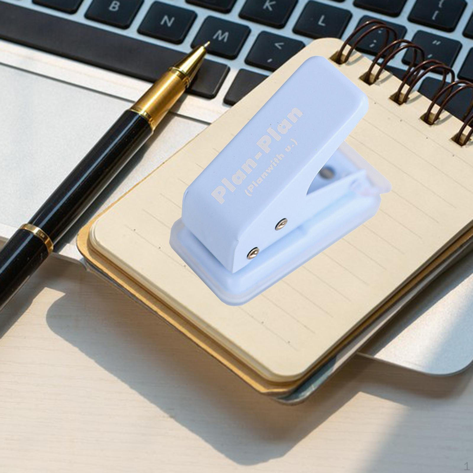 

Mini 1 Hole Paper Punch Tool Circle Cutter Round Portable Easily Press 6mm Diameter синий