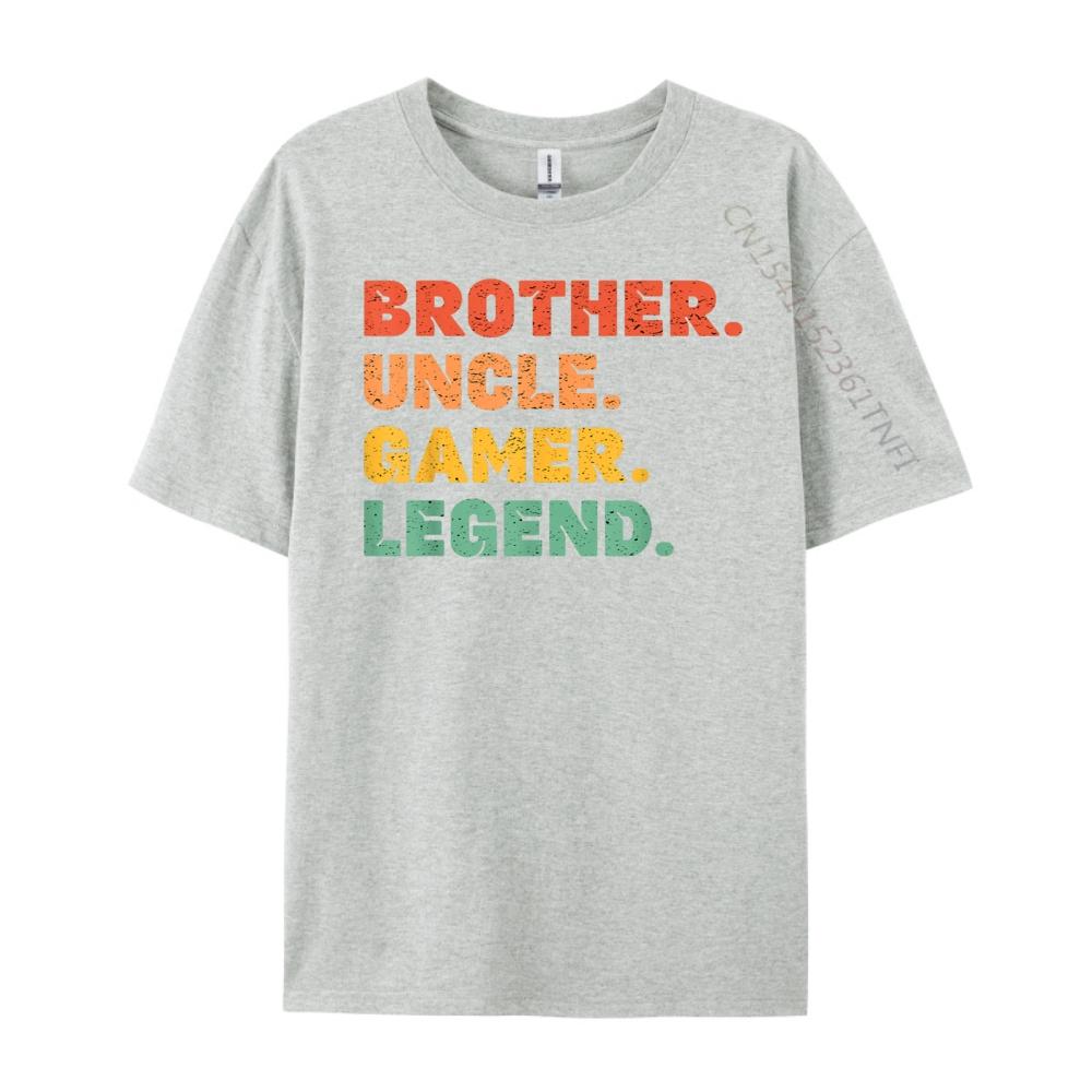 Funny Gamer Brother Uncle Gaming Legend Video Game Graphic T Shirts Men Cotton Men Shirts For Men Lovers Day