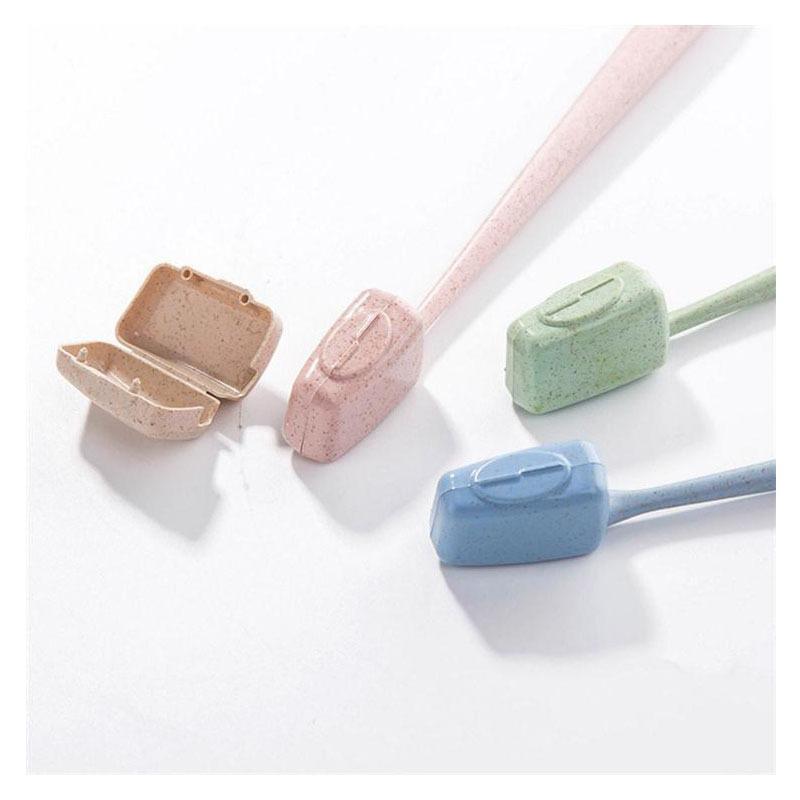 4pcs Travel Portable Toothbrush Box & Toothbrush Head Cover & Protective Cover, Hygienic Toothbrush Protector for Travel YSJ001