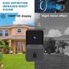 Wireless Doorbell IP65 Waterproof Smart Home Welcome Door Bell Range  Intelligent 2-way Audio Night Vision Battery Home Security