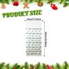 Christmas 24 Day Advent Calendar Organizer Office Wall Hanging Bag with Pockets for Farmhouse