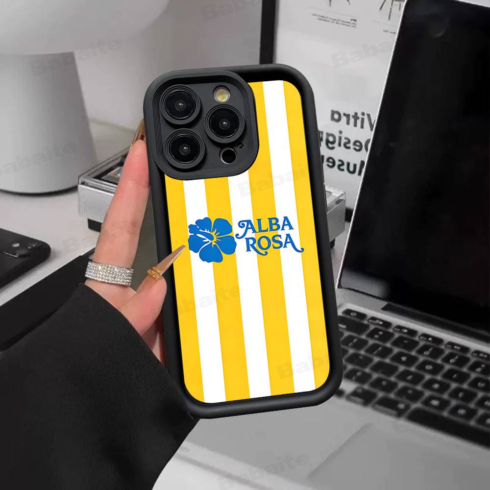 Fashion A-ALBA R-ROSA Silicone Phone Case For IPhone 17 Pro Max 16 15 14 13 12 11 Plus 17 Air