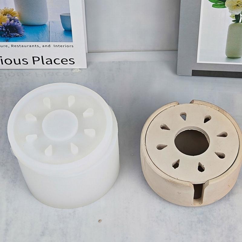 Versatile Concrete Silicone Mold Candle Box Moulds DIY Candle Holder Mould Silicone Material Candlestick Mold for Crafts