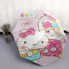 1pc Hello Kitty Automatic Opening/Closing Umbrella with 3-Fold Design, 8-Bone Iron Frame, Outdoor Use, Perfect Gift for Fans, Travelers, Daily Use, Su