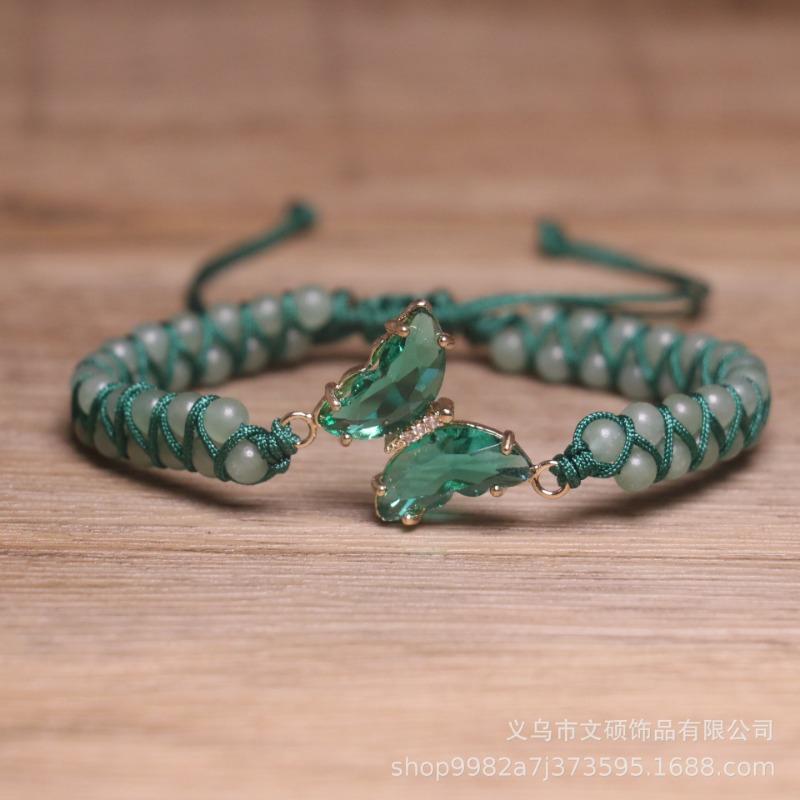 Turquoise Bamboo Bead Bracelet – Gold Accent Adjustable Boho Jewelry, Protection Healing Gift for Women