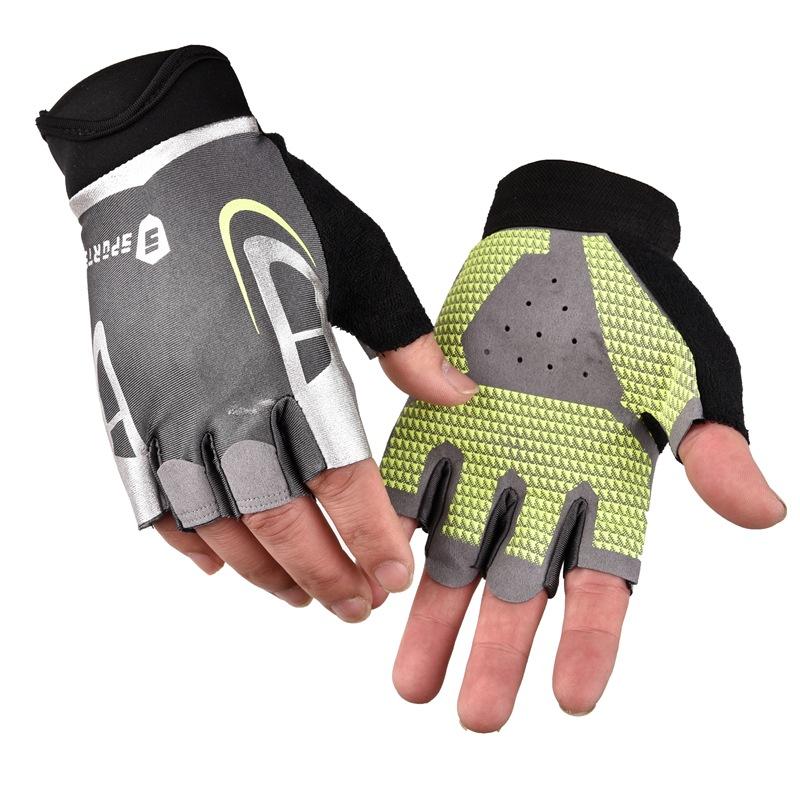 

Fitness cycling gloves half finger men s and women s non-slip breathable thin equipment gym exercise outdoor sports gloves M
