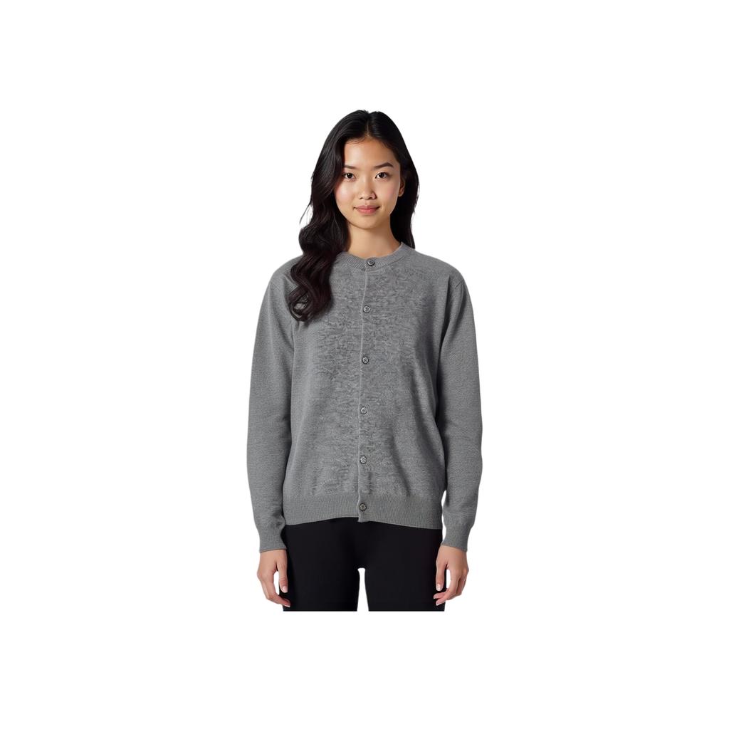ONITSUKA TIGER Solid Color Single-Breasted Cardigan Sweater Unisex Sweater Gray 2183B364-020