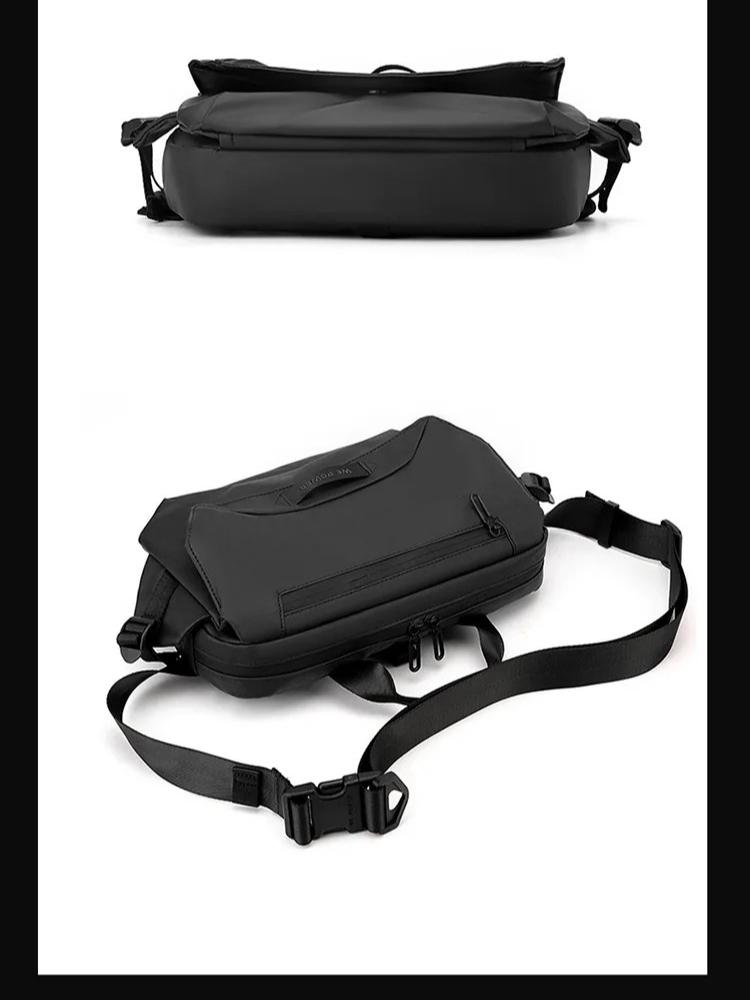 Multi-functional Portable Men's Shoulder Bag Waterproof Outdoor Sports Chest Bag Travel Waist Pack Crossbody Sling Bag