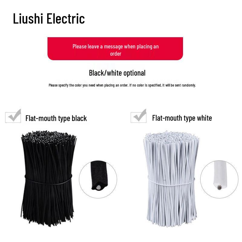 Kunststoffbeschichteter Eisendraht zum Binden von Reben, für Elektroinstallationen und feine Bindungen - Weiß & Schwarz