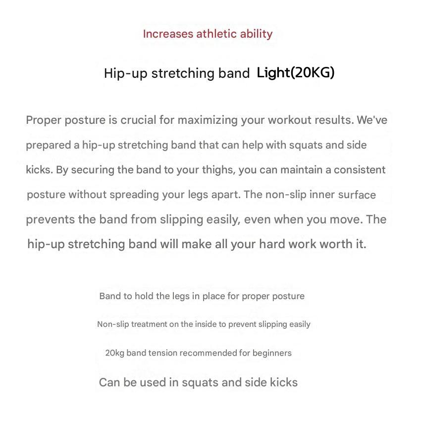 Hip-Up Stretching Band Light(20KG) or Medium(40KG)