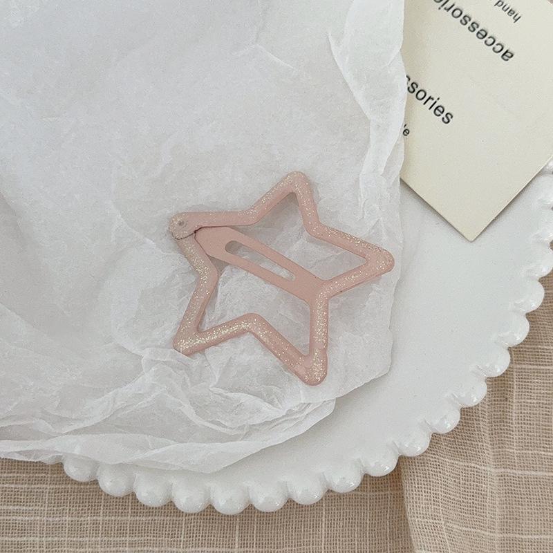 Colorful Y2K Star Hair Clip for Baby & Women - Decorative Side Bangs & BB Clip Hair Accessory