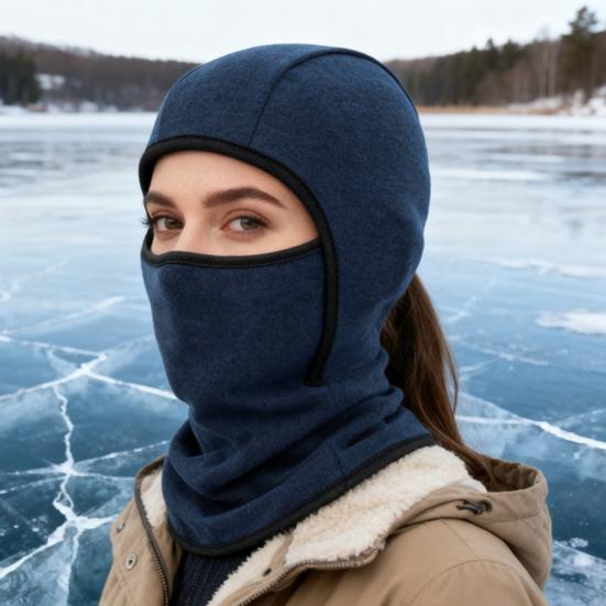 Winter Kopfbedeckung Motorrad Skifahren Snowboarden Winddicht Thermisch Outdoor Öffnungsdesign Vollgesichtsschutz Mütze