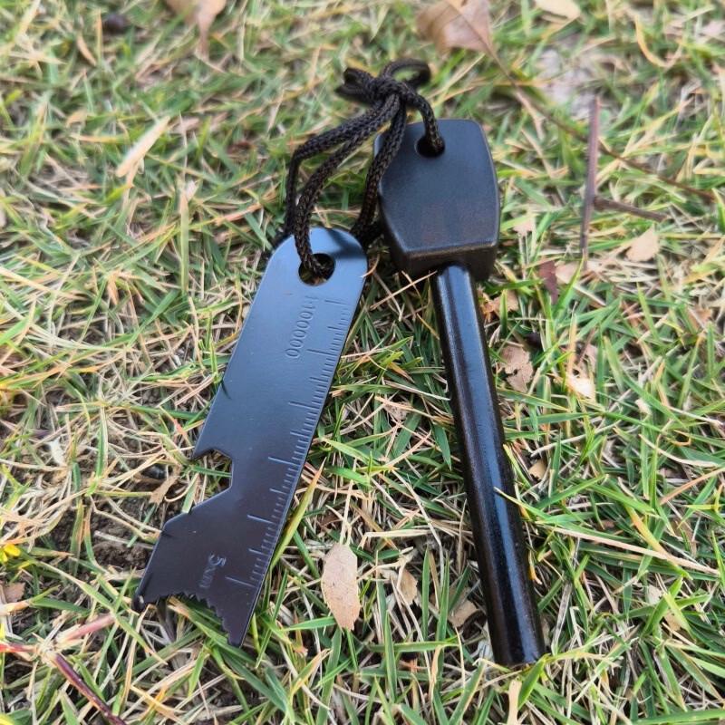 Outdoor Survival Flint Fire Starter with Bottle Opener