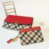Daks Red Check 3 Fold Wallet Dcwa2f403r2