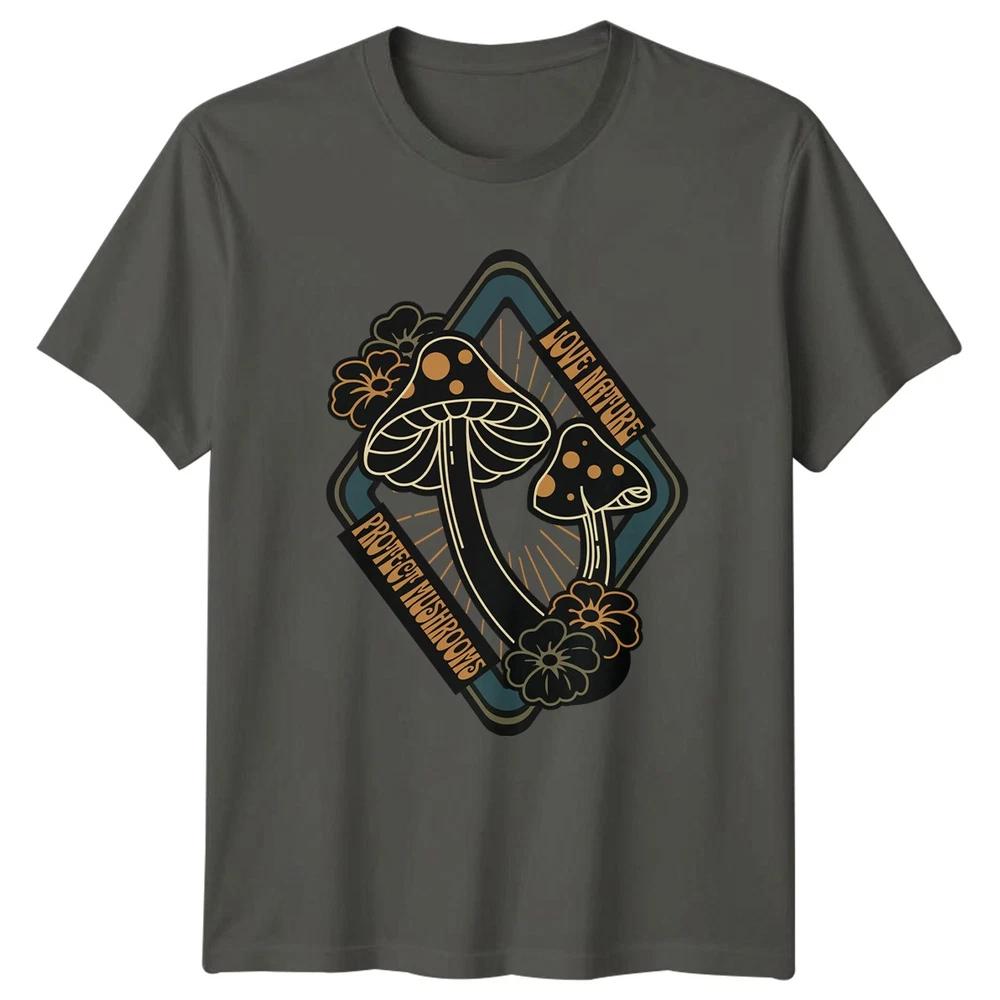 Love Nature Protect Mushrooms TShirt Mushroom Nature Gift For Him And Her S