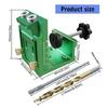 Complete Wood Joinery Set Pocket Hole Jig Featuring Up To 39mm/1.53inch Clamp Ranges for DIY Enthusiasts Woodworkers