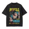 2026 Retro Unbesiegbar Cartoon Comic Gewaschen Neuankunft Unisex Kleidung T-Shirt Mann Grafische T-Shirts Unisex T-Shirt für Unisex Kleidung