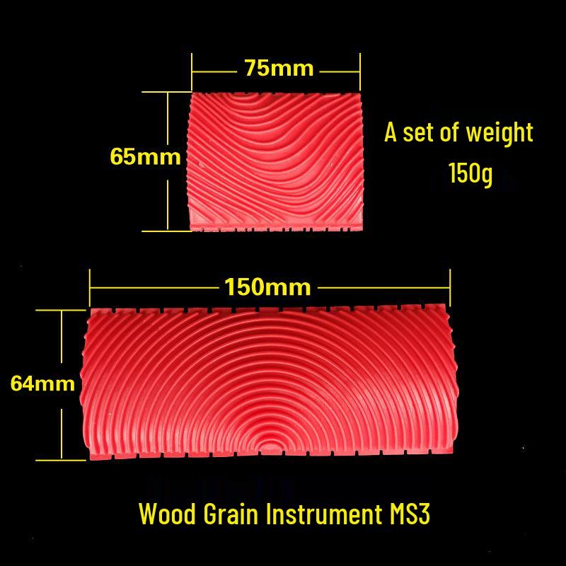 Wood Grain Paint Brush & Rubber Roller for Furniture