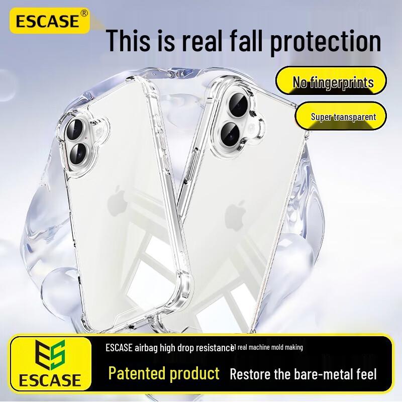 ESCASE Прозрачный двухматериалный противоударный чехол для iPhone Clear
