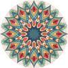 Retro Persian Style Round Area Rug Bohemian Floor Mat Living Room Bedroom Office Chair Sofa Coffee Table