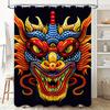 Tuniu Vibrant Dragon Shower Curtain Cool Chinese Monster Art Bathroom Decor Unique Design