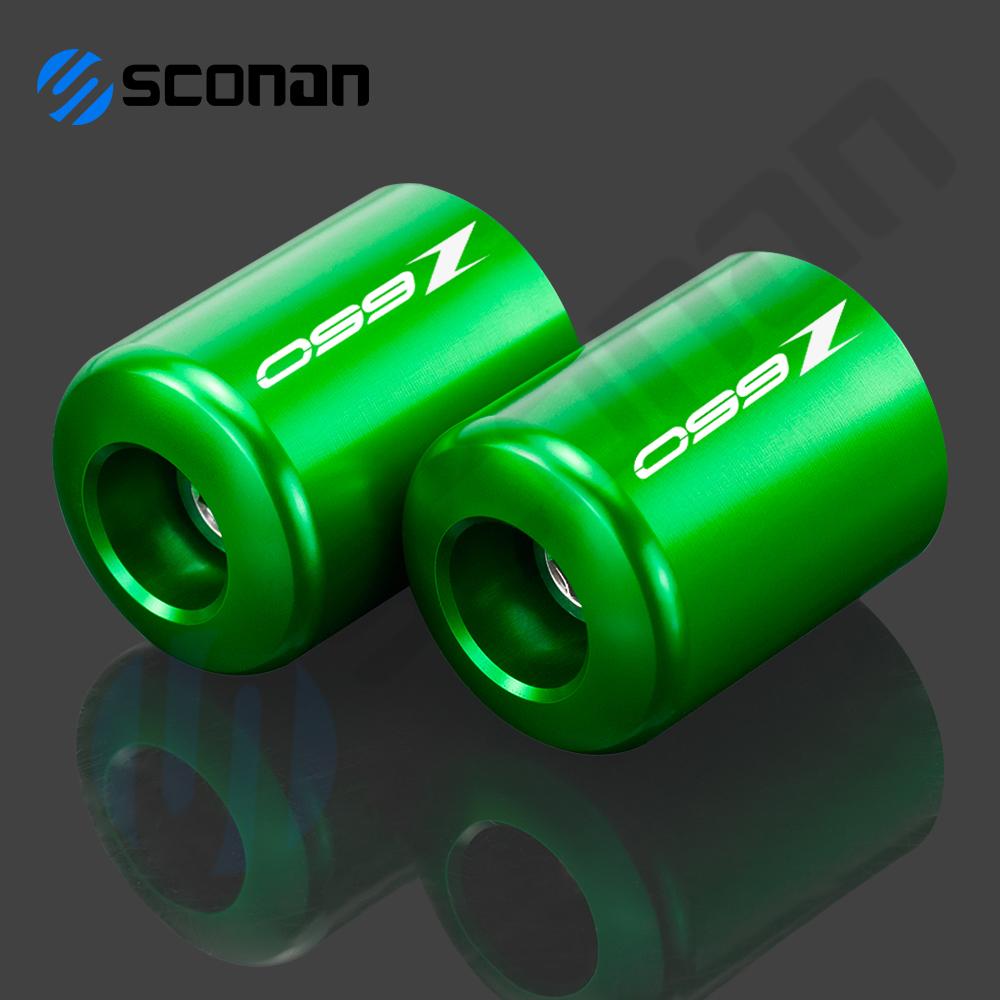 Motorcycle Accessories For KAWASAKI Z650 Z 650 All Year CNC Aluminum Handlebar Grips Handle Bar Cap Ends Plugs End